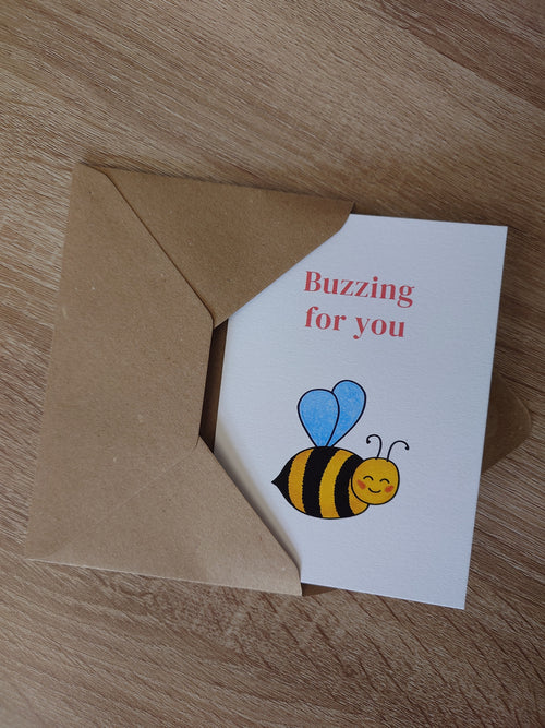 Buzzing Bee Congratulations Card