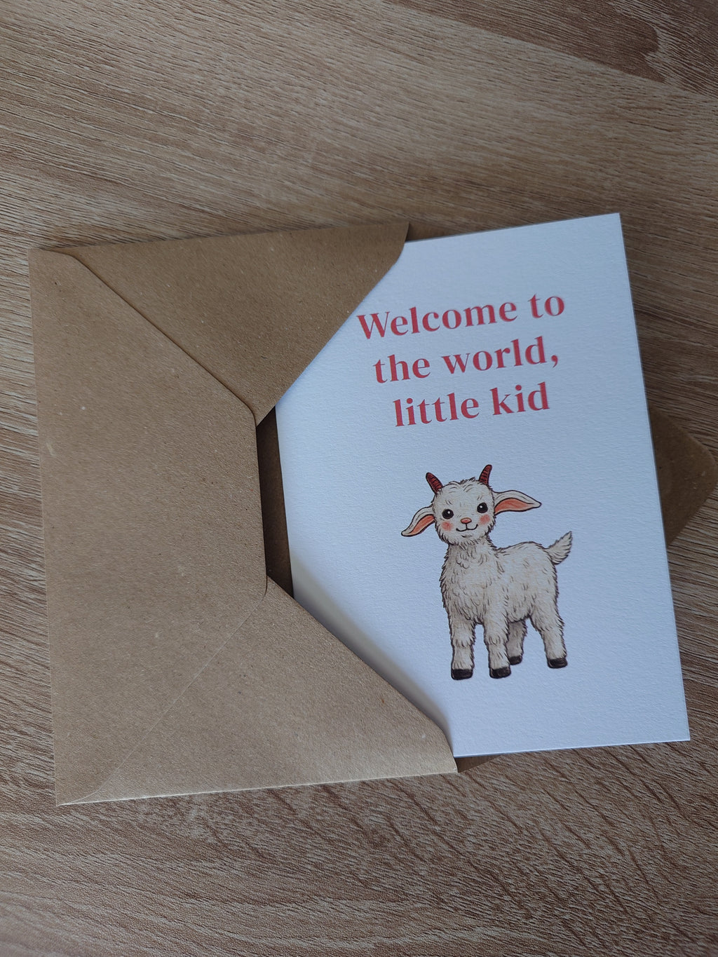 Little Kid New Baby Card