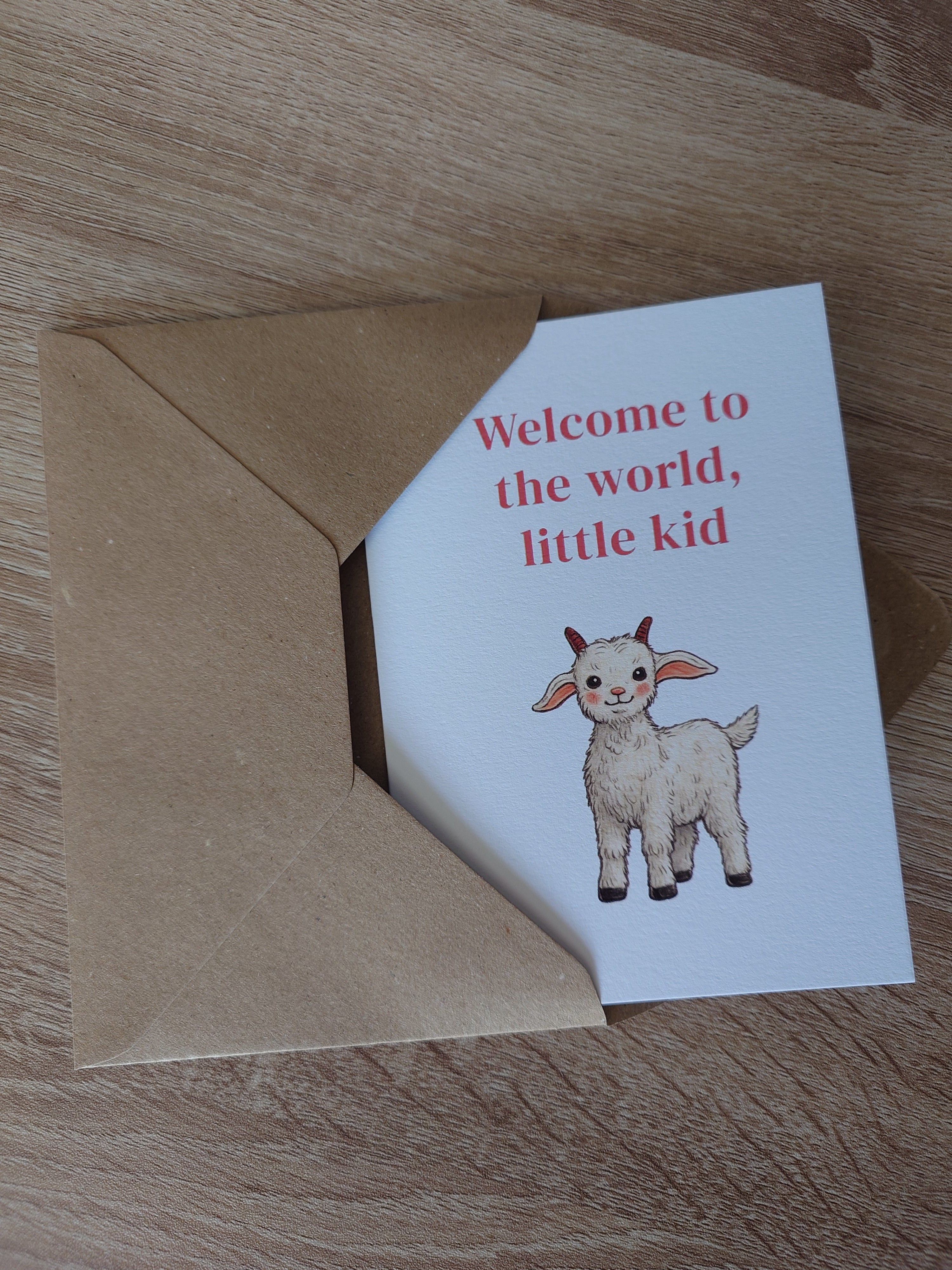 Little Kid New Baby Card