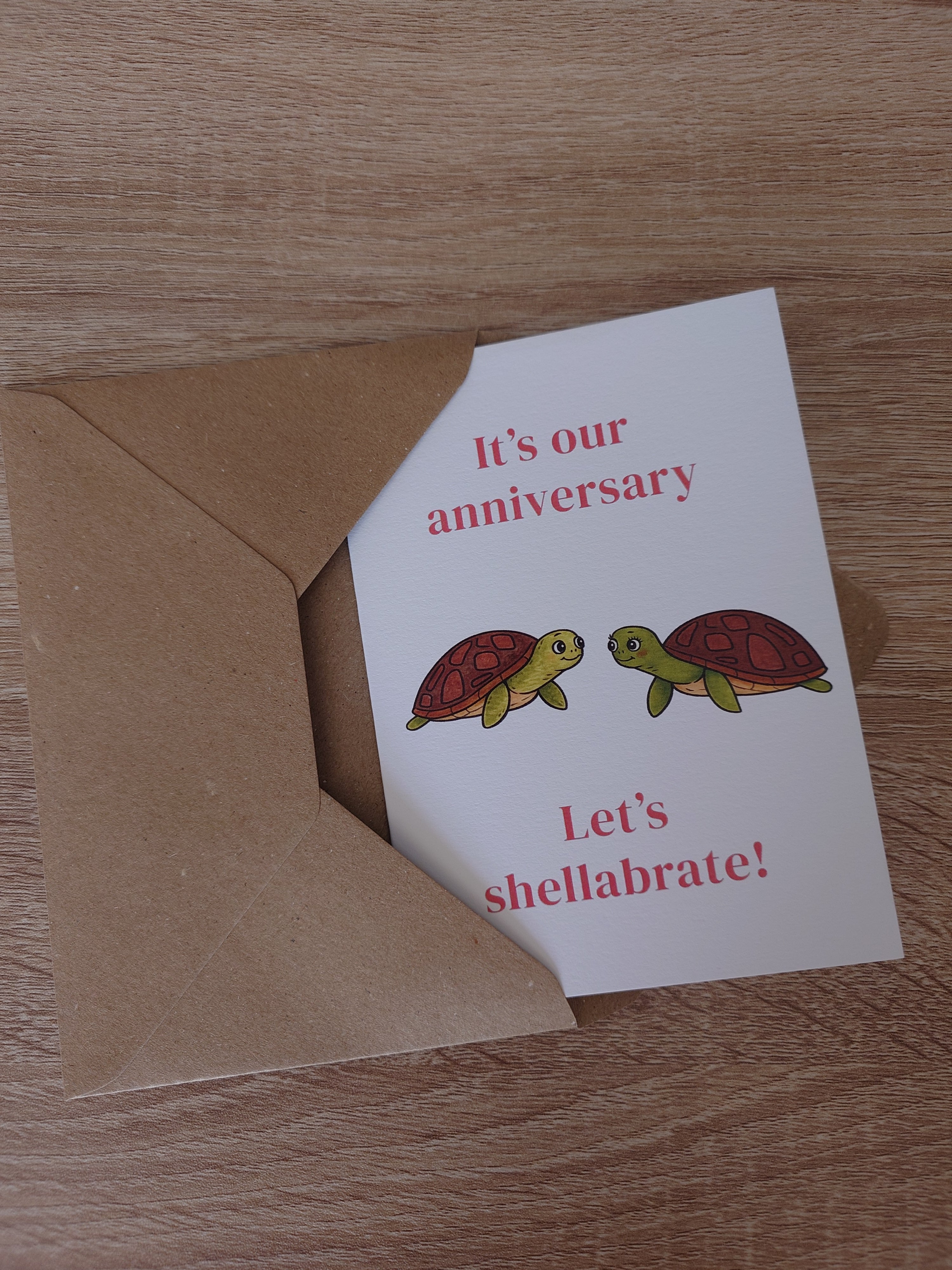 Turtle Anniversary Card