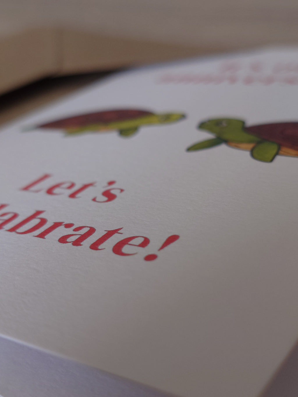 Turtle Anniversary Card