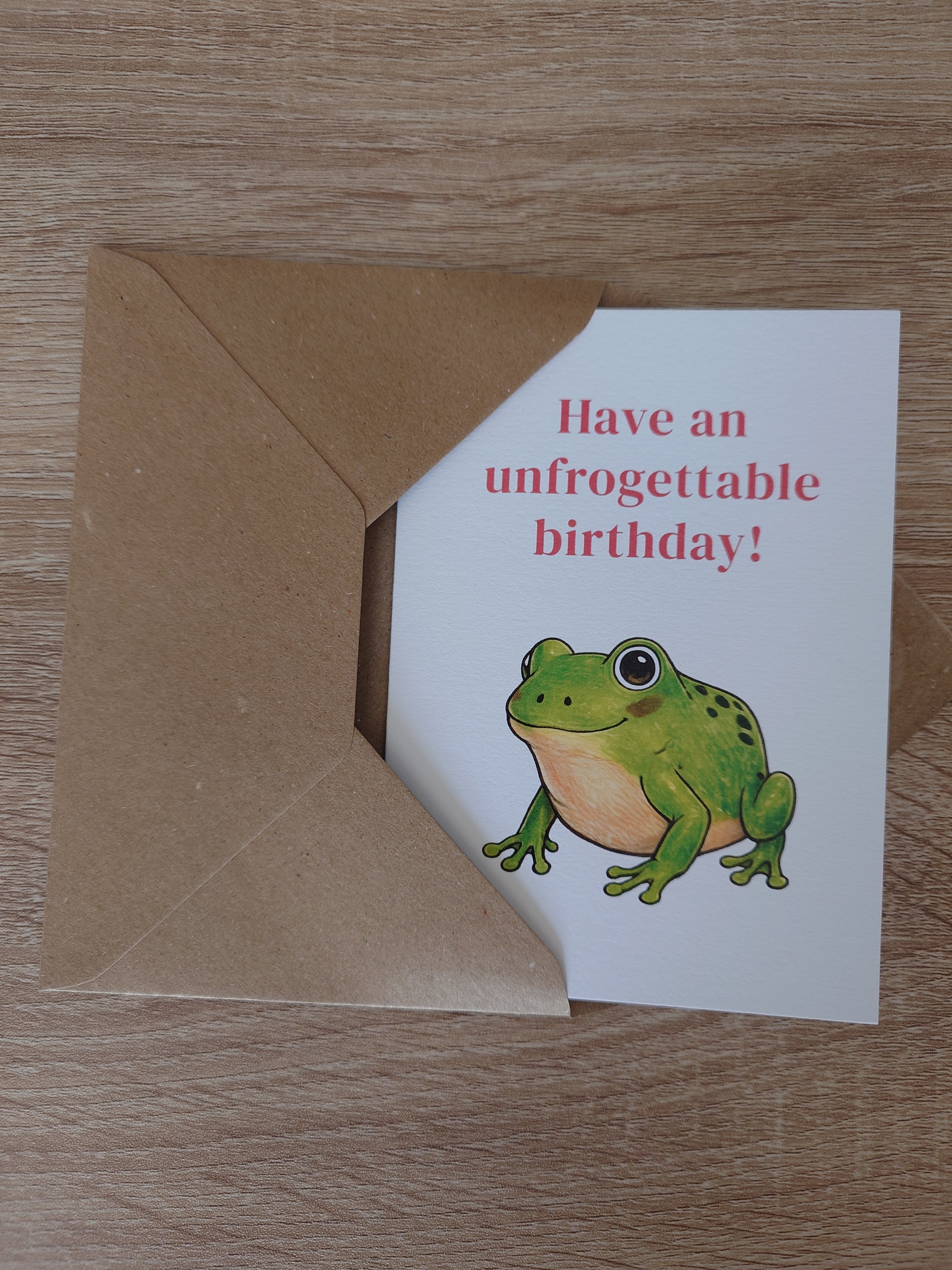 Frog Birthday Card