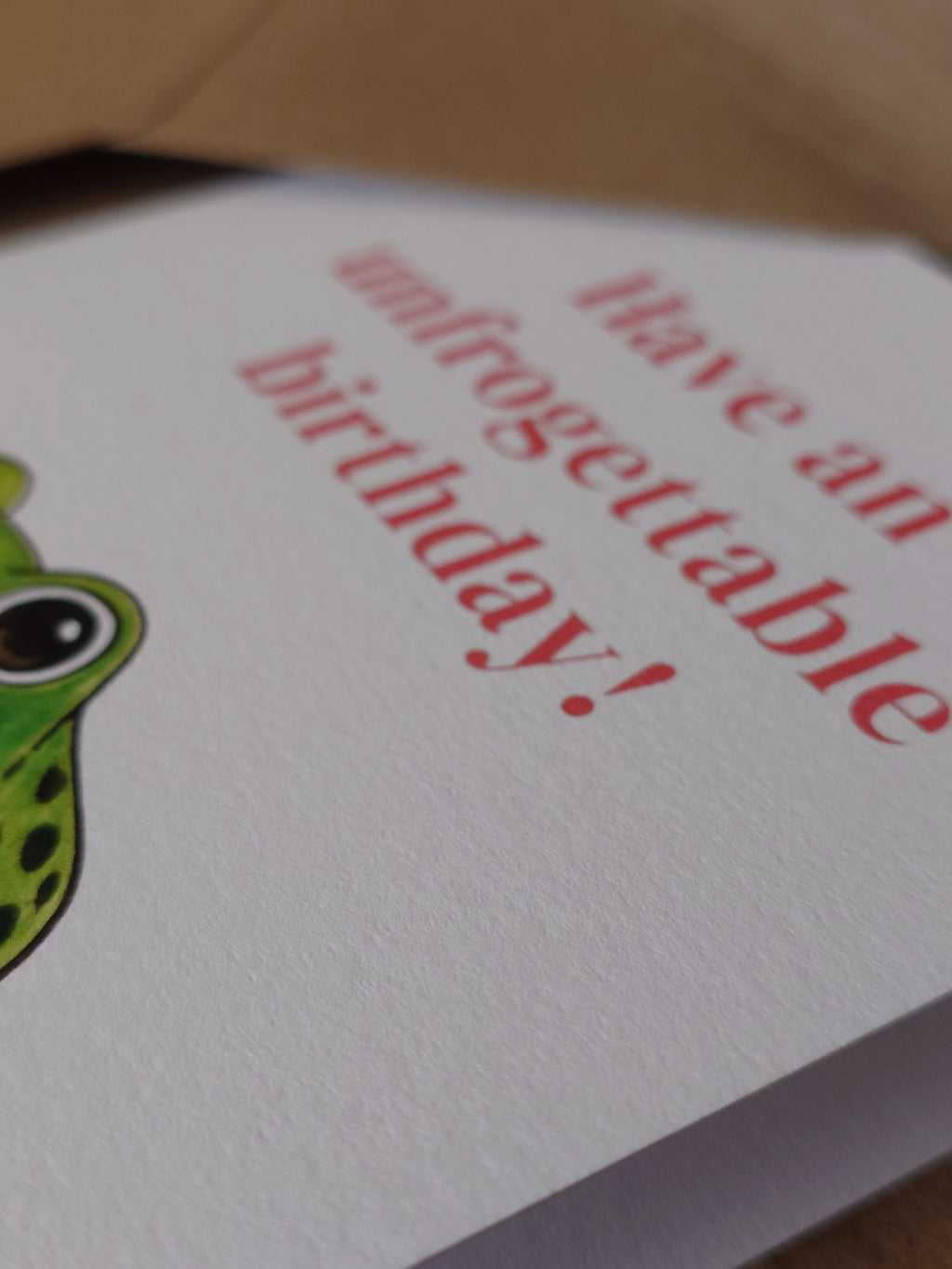 Frog Birthday Card