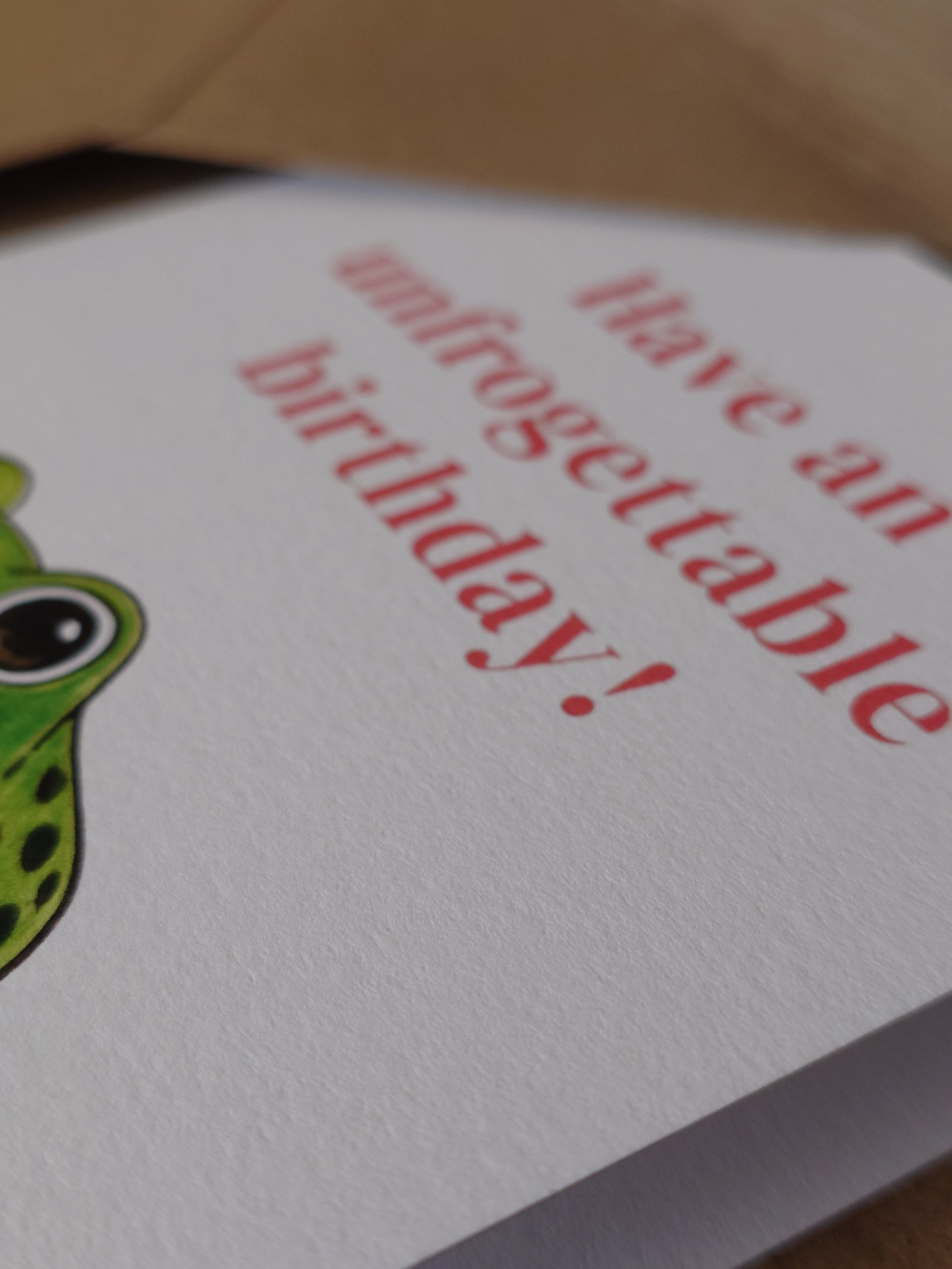 Frog Birthday Card
