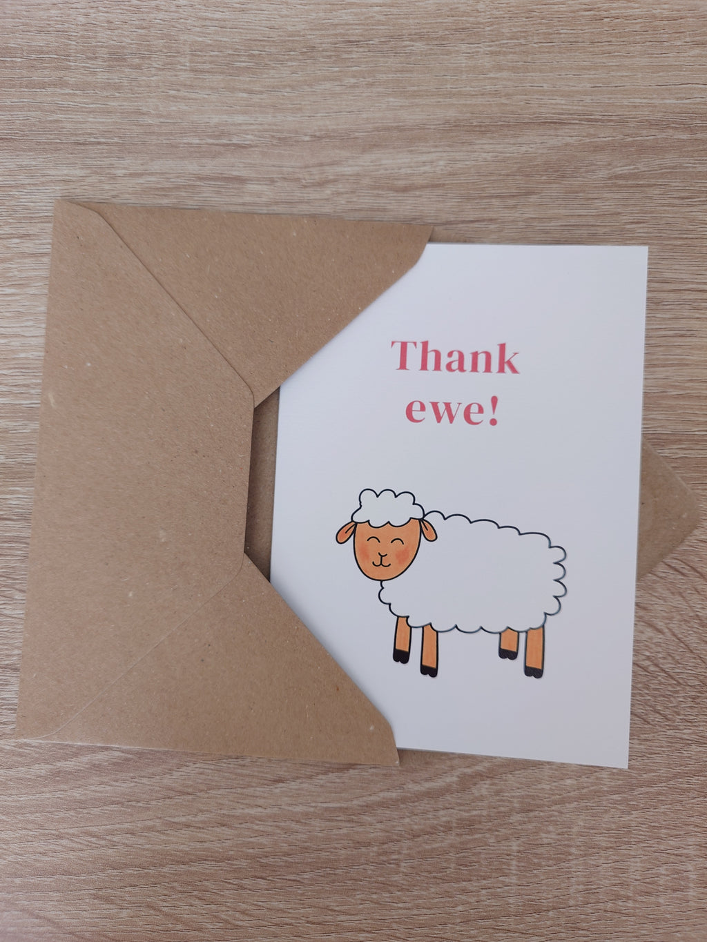 Sheep Thank You Card