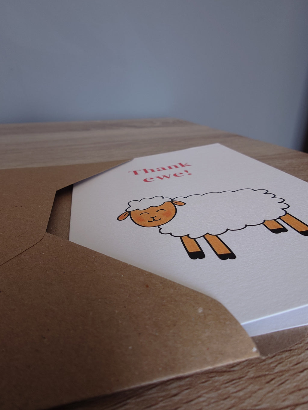 Sheep Thank You Card