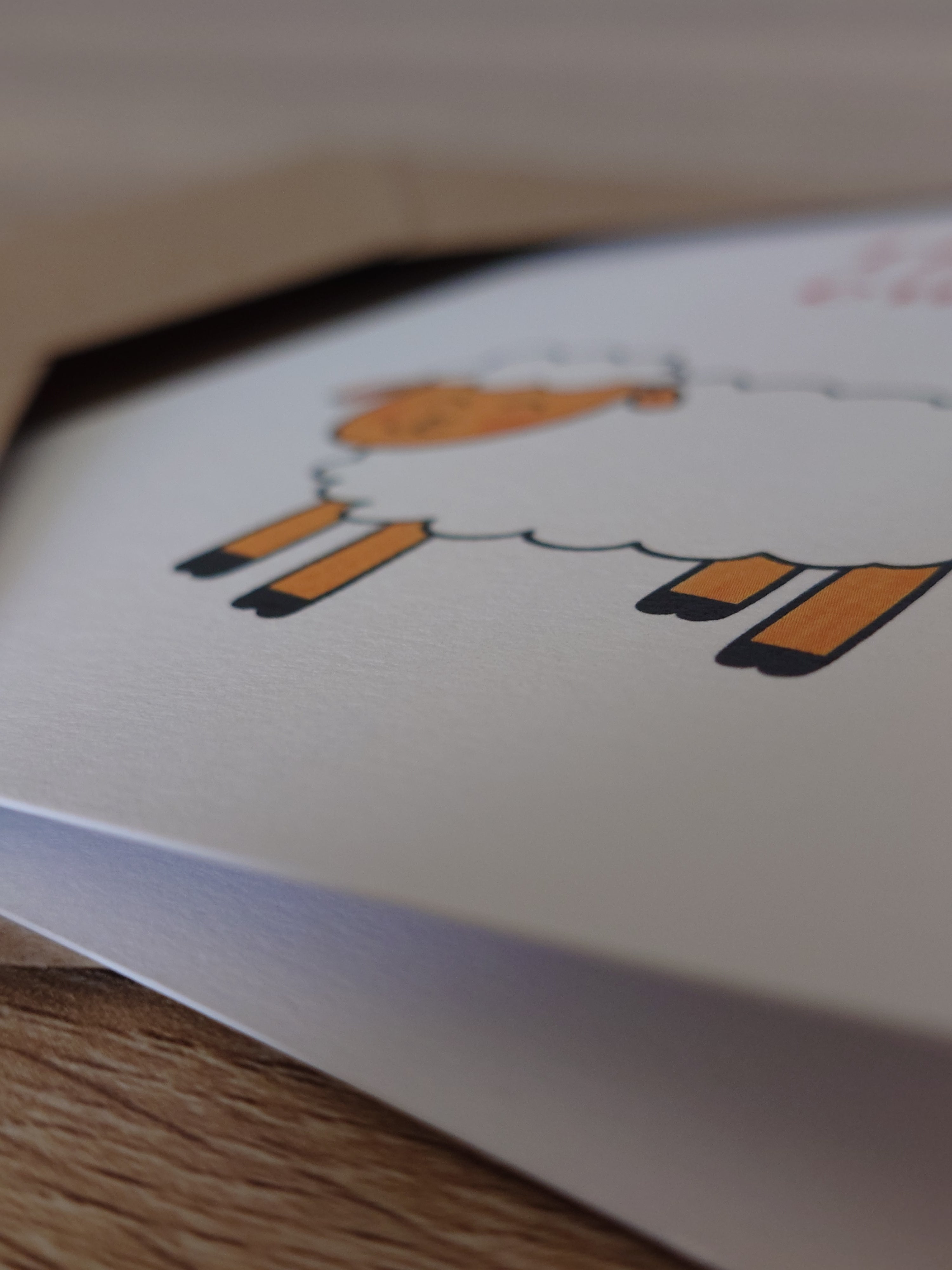 Sheep Thank You Card