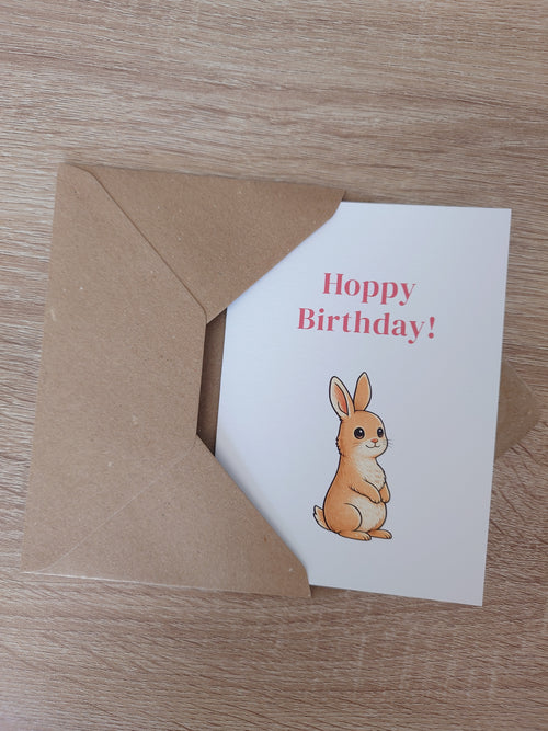 Bunny Birthday Card