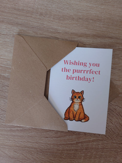 Cat Birthday Card