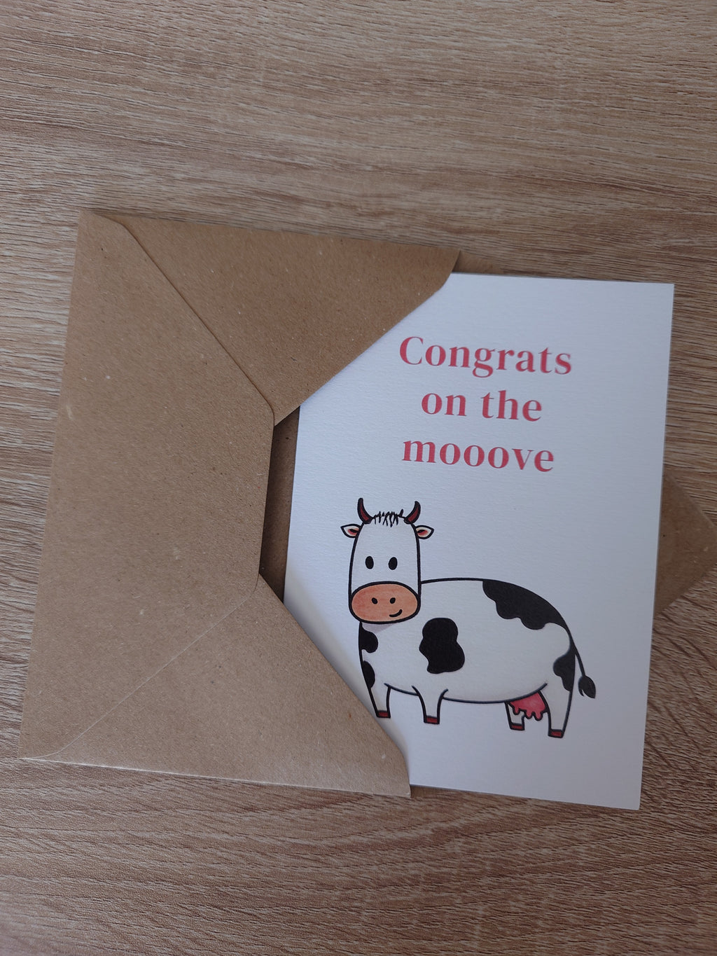 Cow New Home Card
