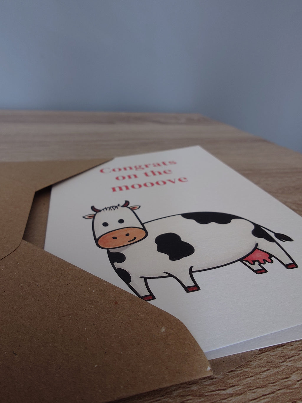 Cow New Home Card