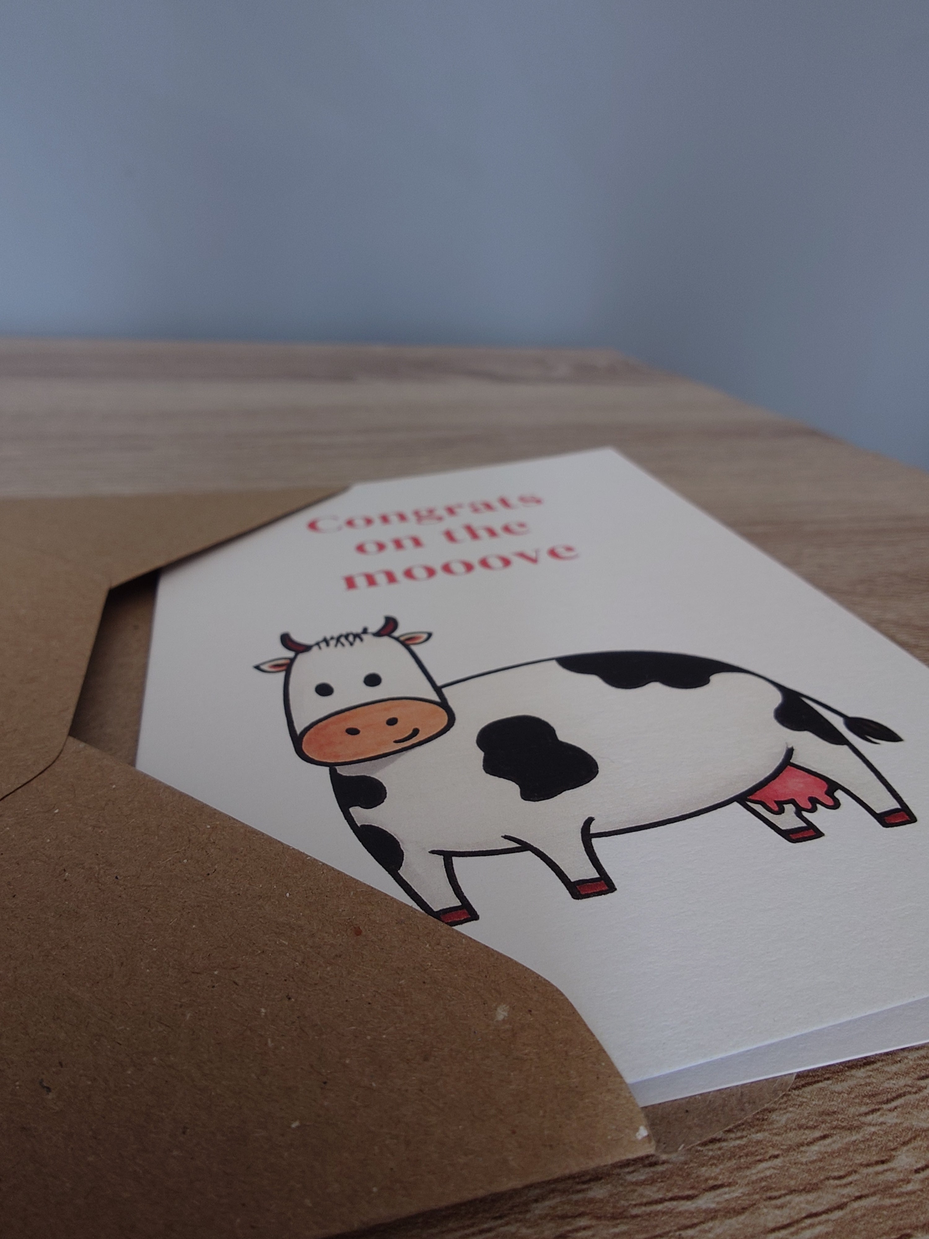 Cow New Home Card