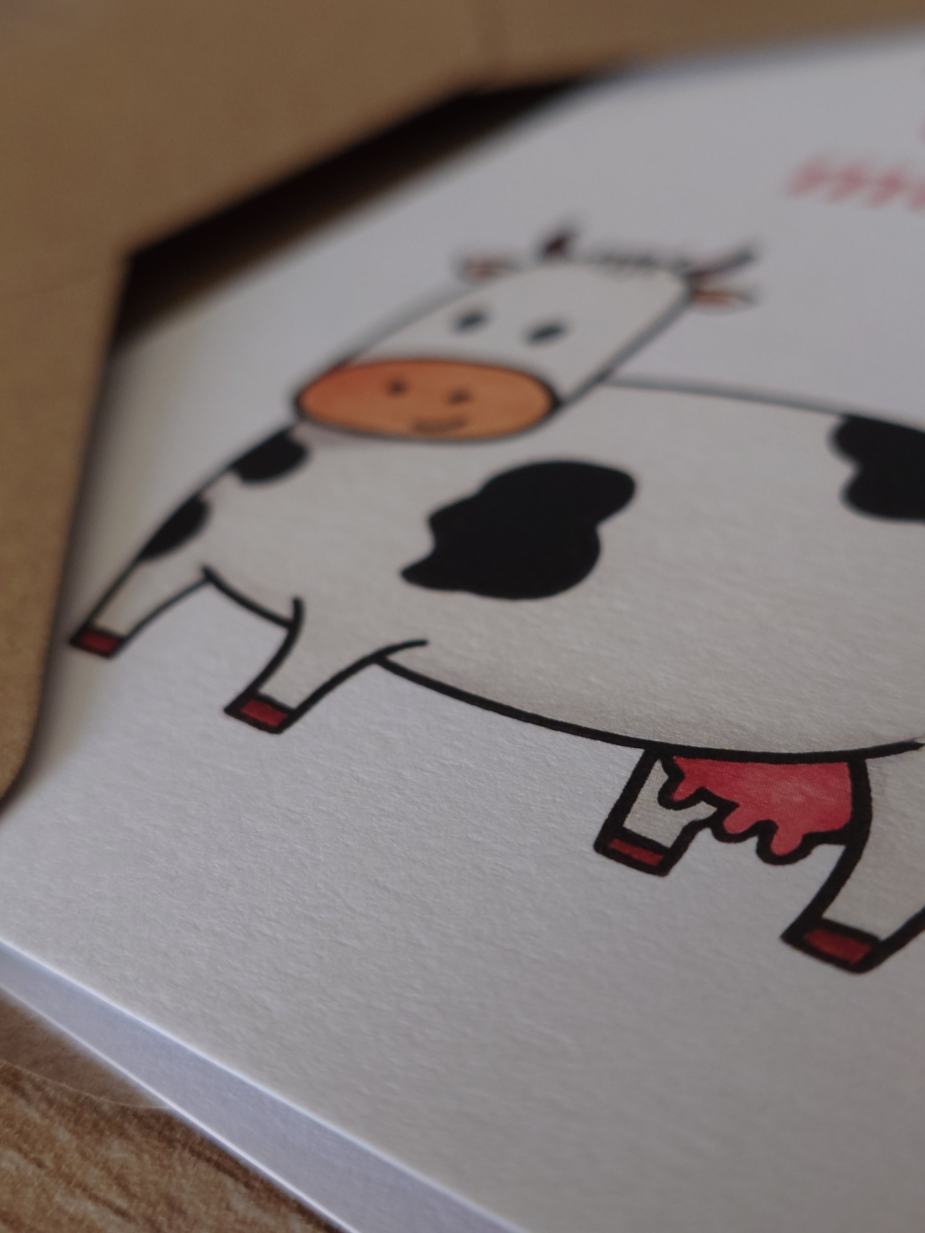 Cow New Home Card