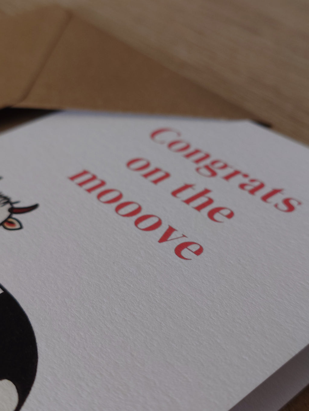 Cow New Home Card