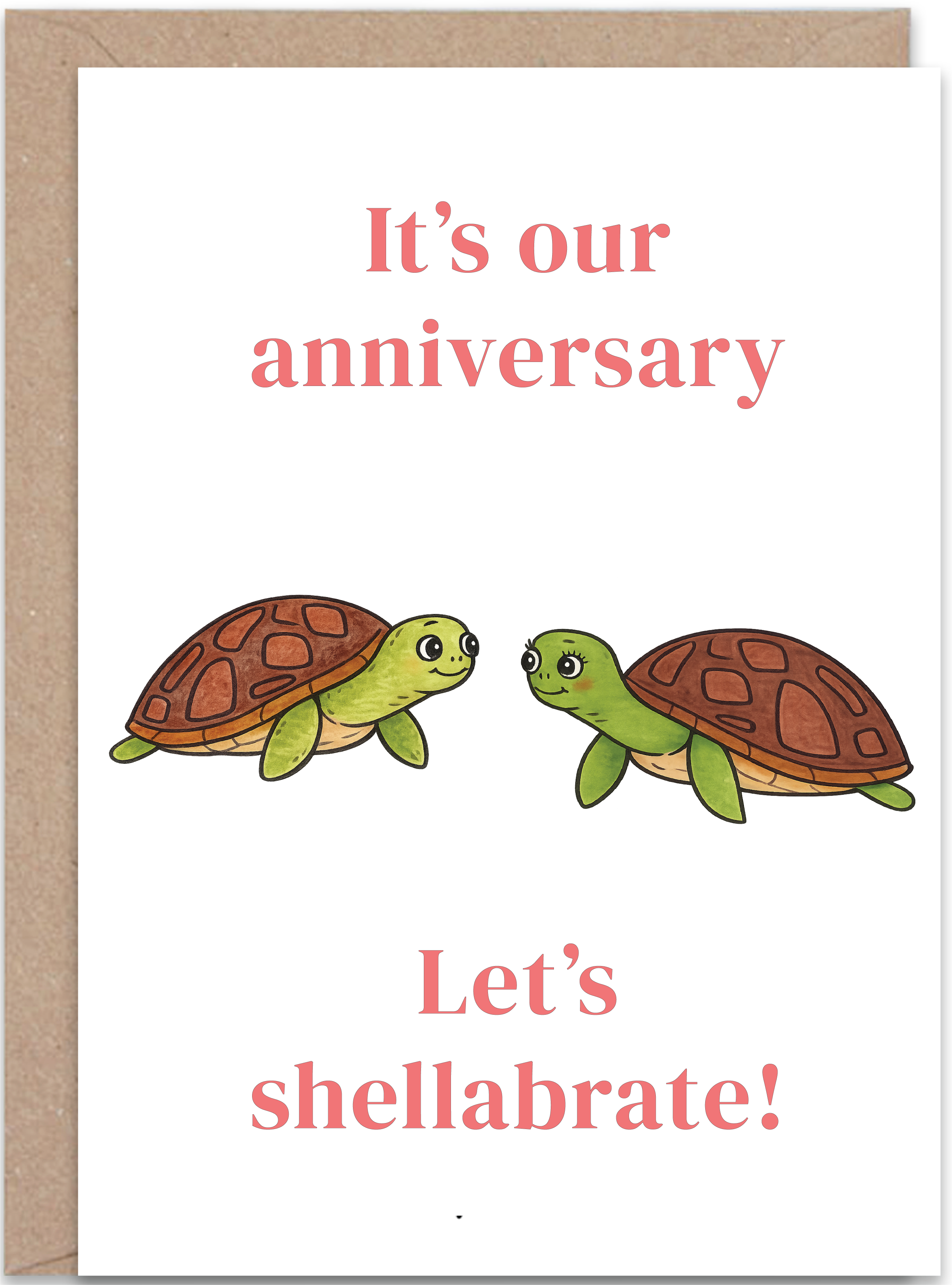 Turtle Anniversary Card