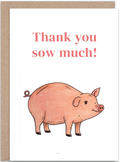 Pig Thank You Card