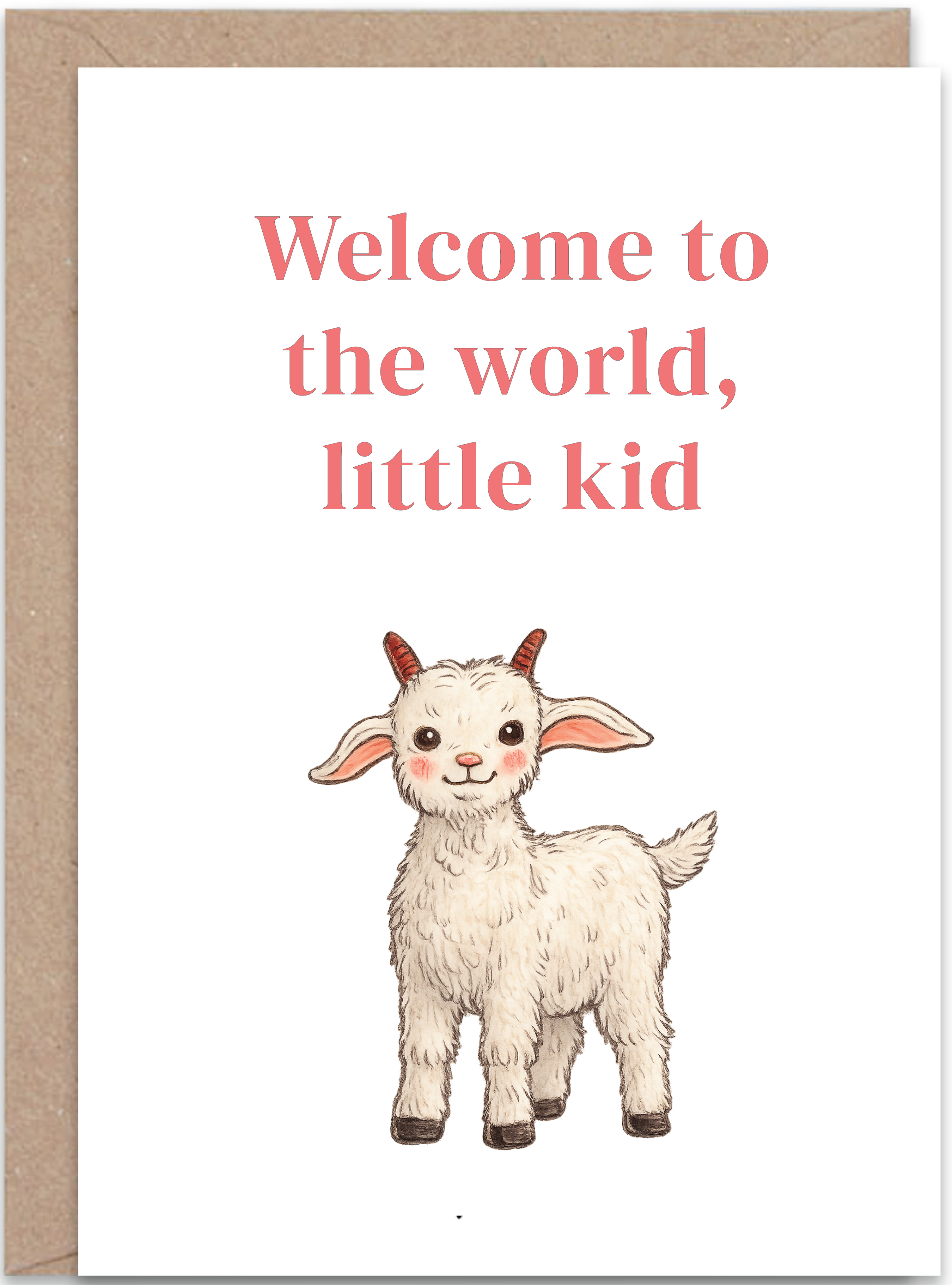 Little Kid New Baby Card