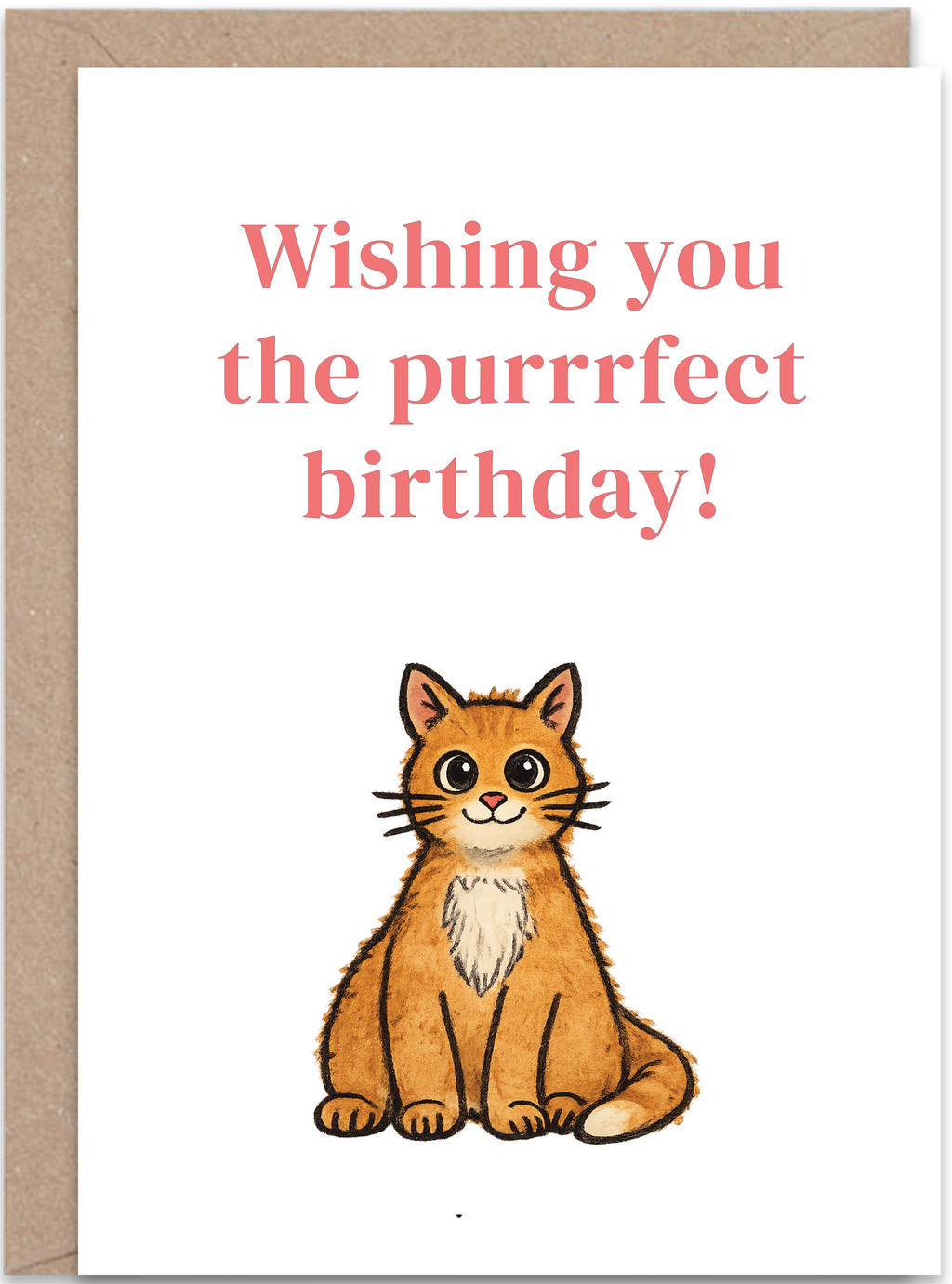 Cat Birthday Card
